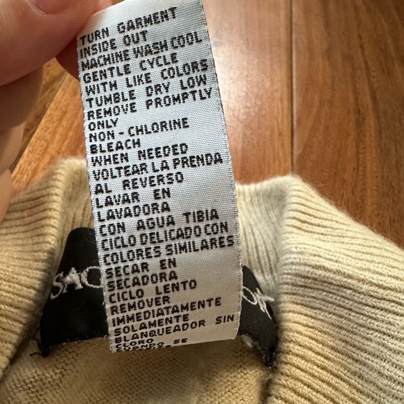 Vintage Sag Harbor Beige Knit Shell Sweater XL | RN 51735 Cambodia - Picture 4 of 6